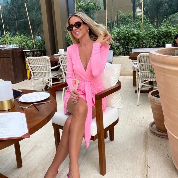 NWT_ZARA WOMAN SS22 DRAPED KNOTTED DRESS PINK SHOULDER PADS 2780/636_ALL SIZES - Picture 3 of 9